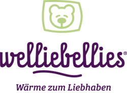 Welliebellies Logo mit Claim "Wärme zum Liebhaben"
