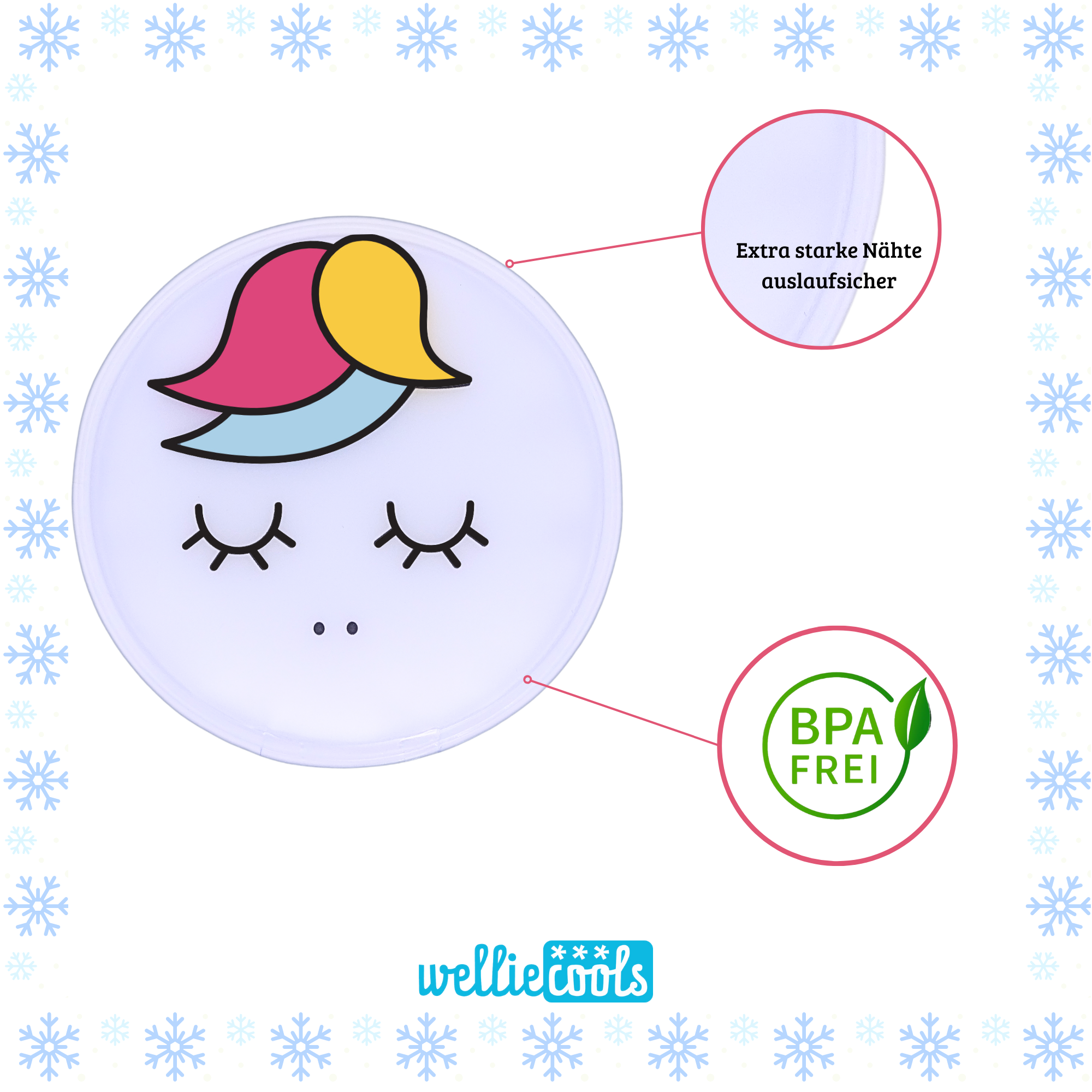 Kühlkissen Einhorn.