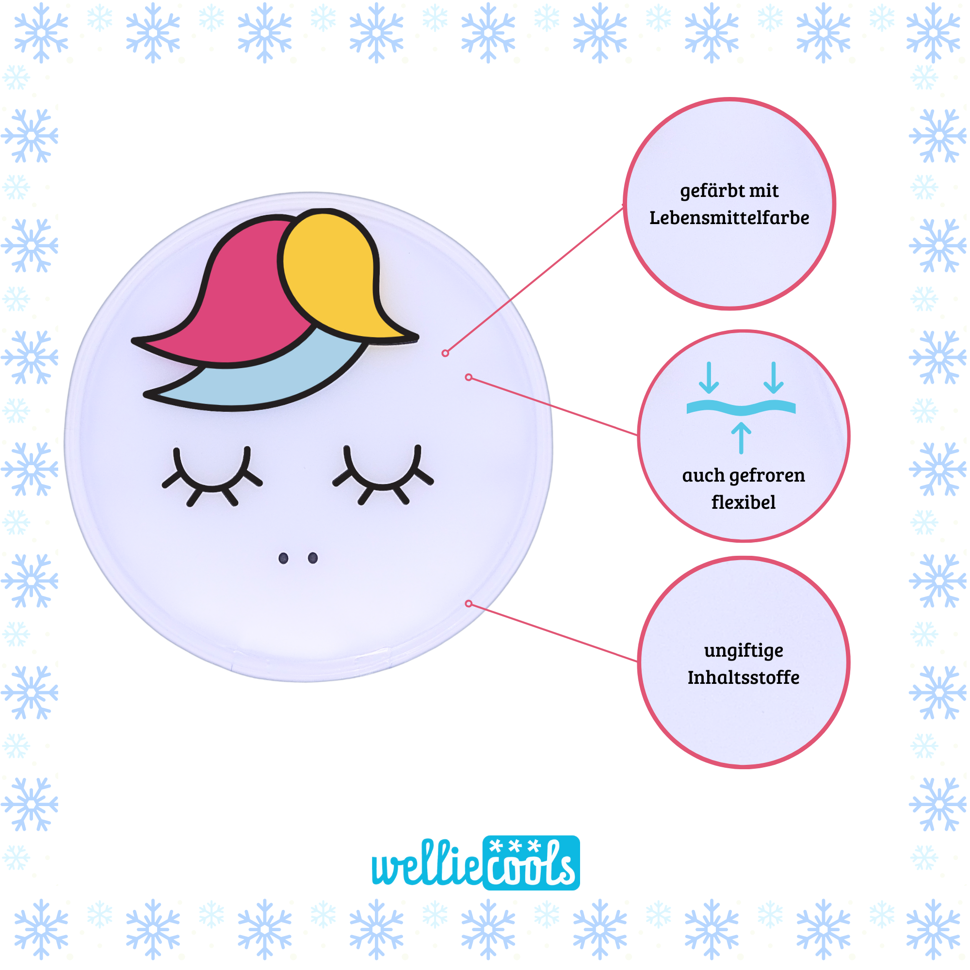 Kühlkissen Einhorn.