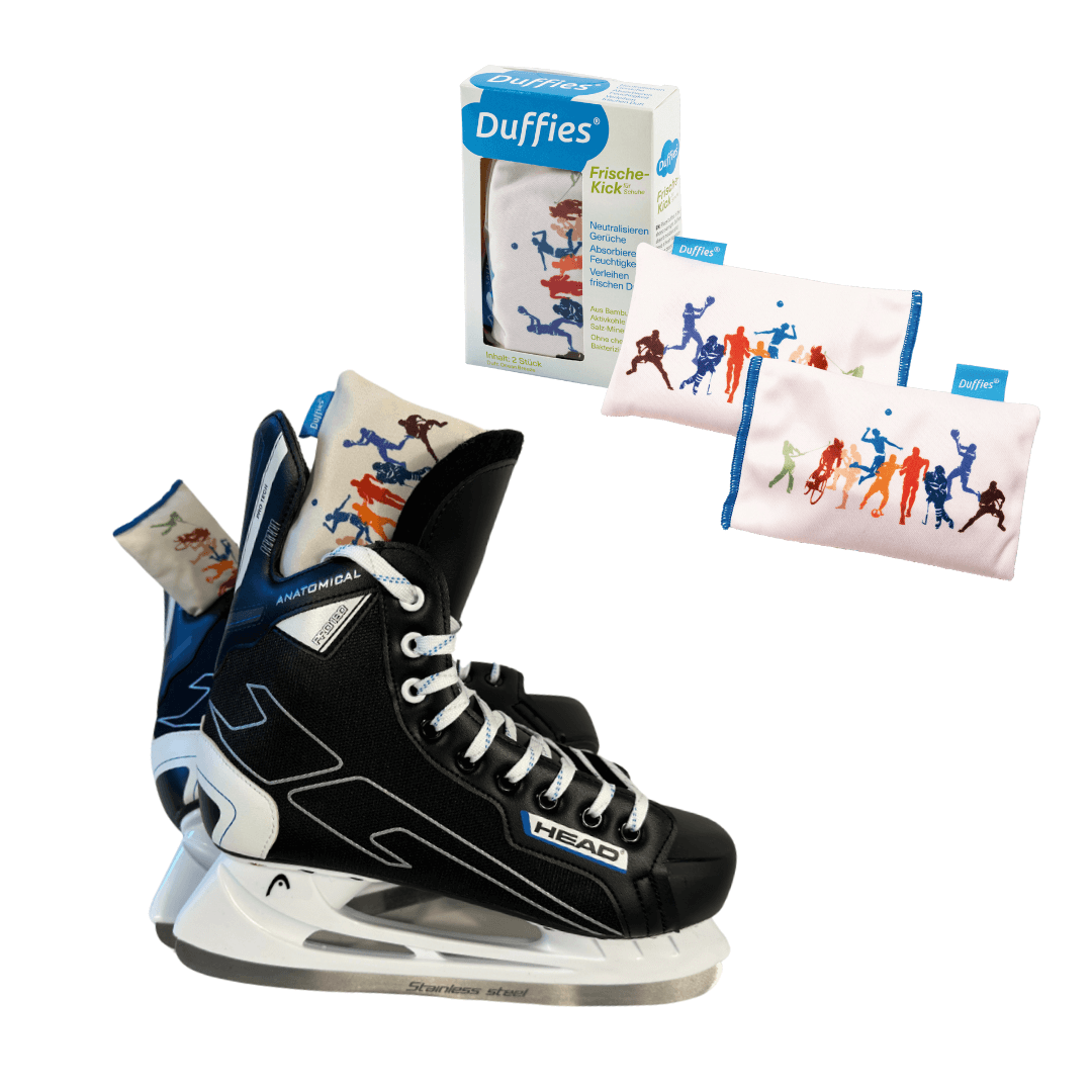 DUFFIES® Anti-Geruchs-Kissen für Schuhe und mehr... Motiv Sports.