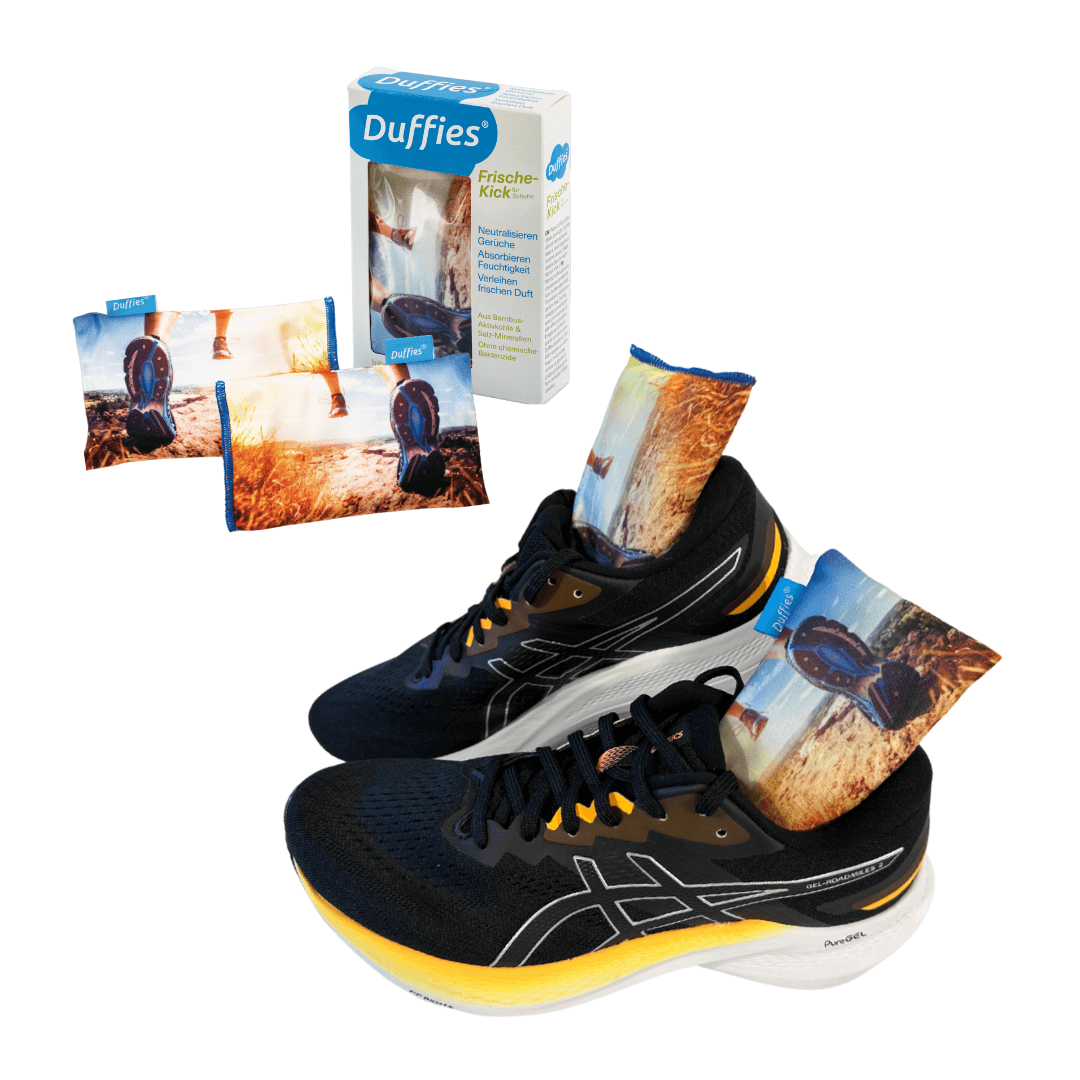 DUFFIES® Anti-Geruchs-Kissen für Schuhe und mehr... Motiv Crossrunner.