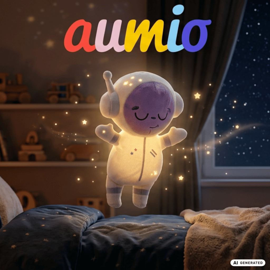 Aumionaut fliegt durch Kinderzimmer im Weltraum – Aumio App als Einschlafhilfe für Kinder