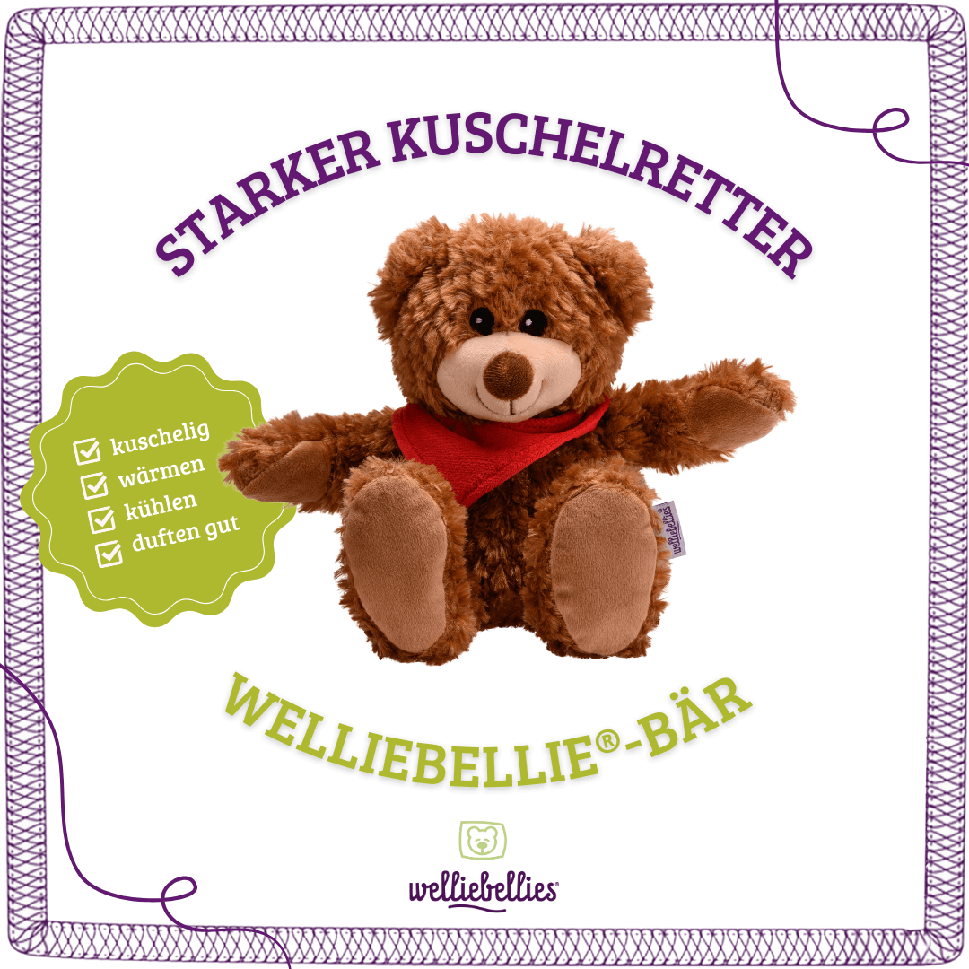 Kuscheliger Wärmekuschel-Bär: wärmen, kühlen, duftend für Entspannung.
