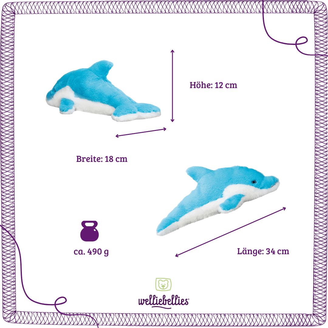 Delfin Groessenangabe Waermekuscheltier.