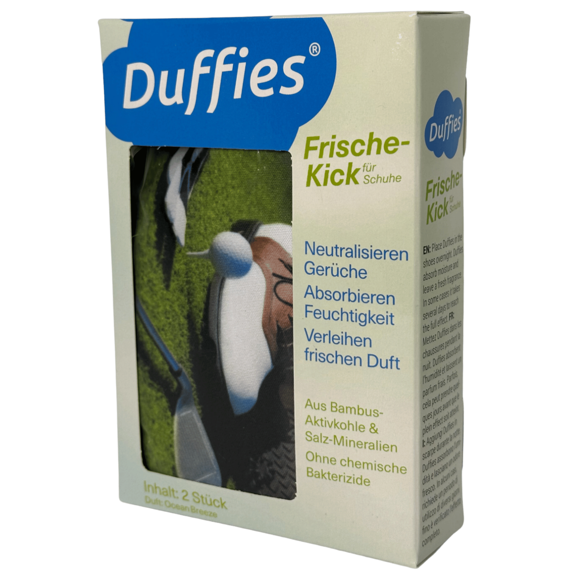 DUFFIES® Anti-Geruchs-Kissen für Schuhe und mehr... Motiv Golfschläger.