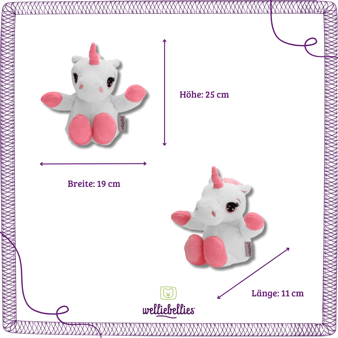 Maße midi Wärmekuscheltier Einhorn