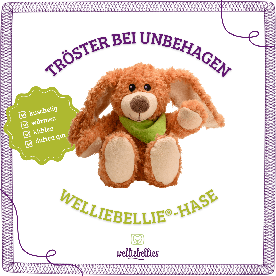 Niedlicher Wärmekuschel-Hase: kuschelig, wärmen, kühlen, duftend.
