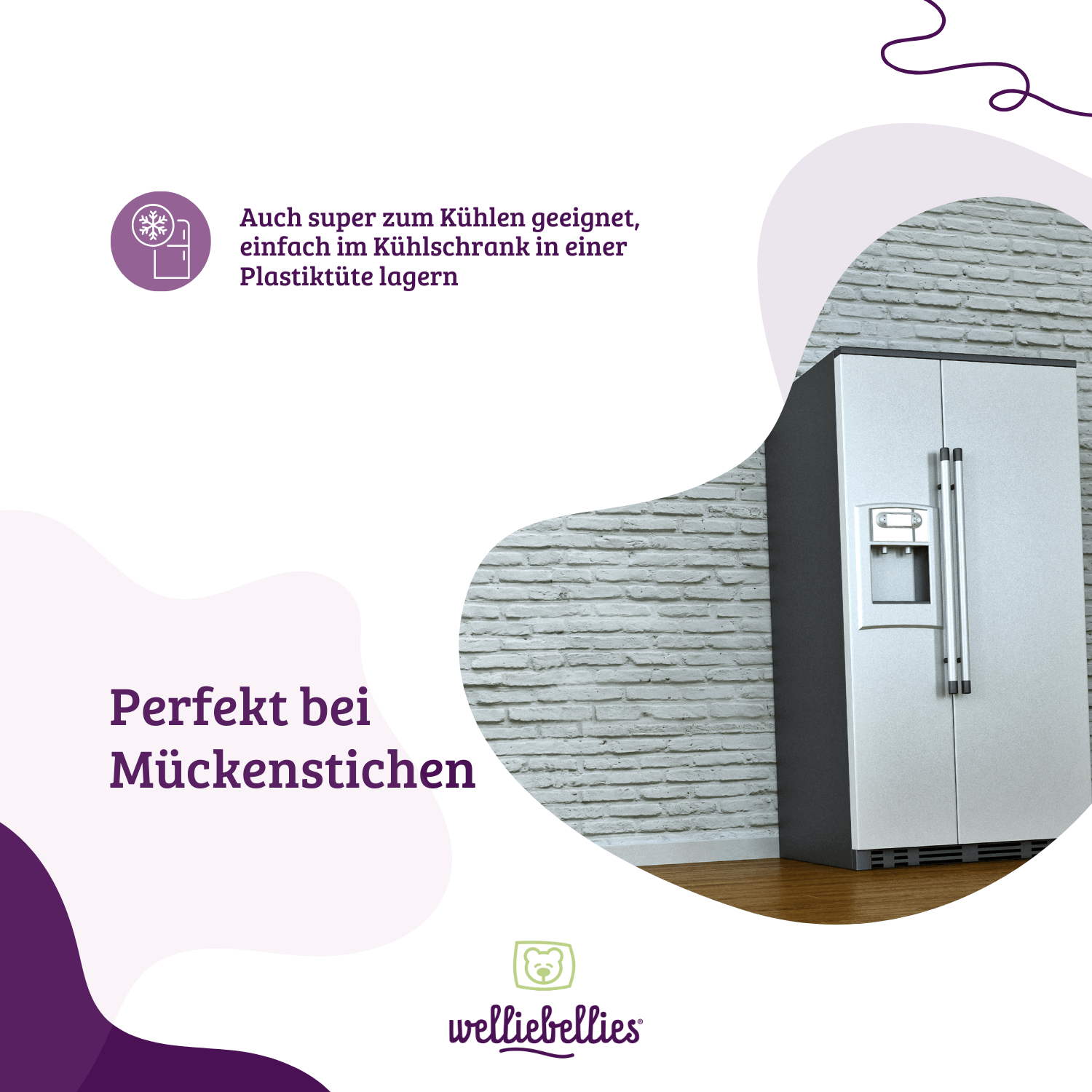 Im Kühlschrank gelagert, wird es zum Kühlkissen.