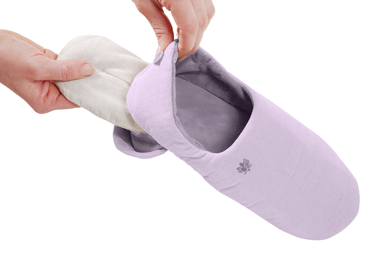 Fußwärmer »SILKIE« violett.