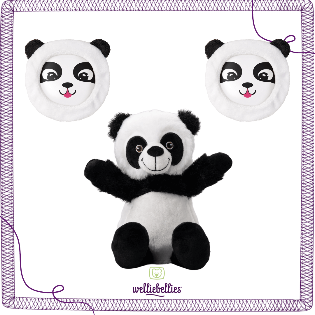 Panda Power Set - 1 Wärmekuscheltier und Kühlpads im Doppelpack.