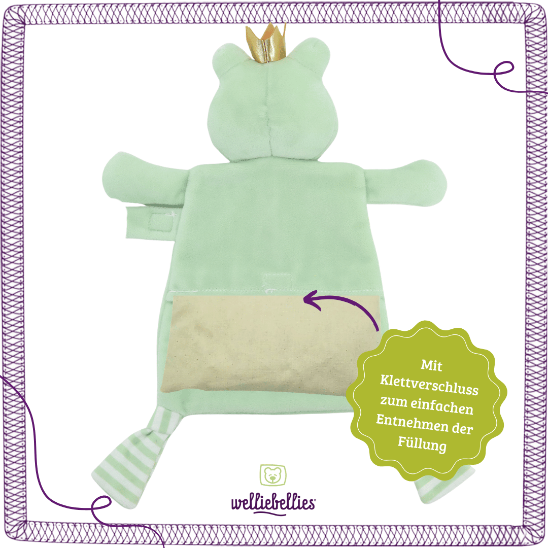 Frosch Wärmekuscheltier Schmusetuch