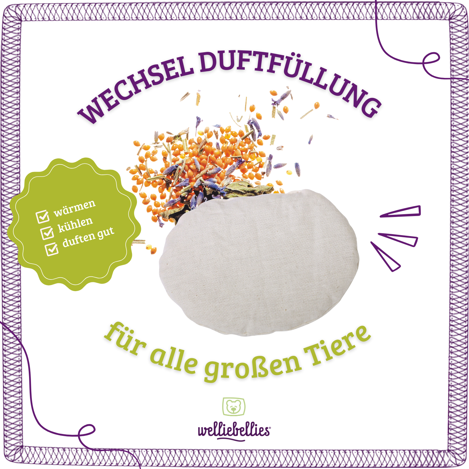 welliebellies® Wechsel Duftfüllung für große Tiere