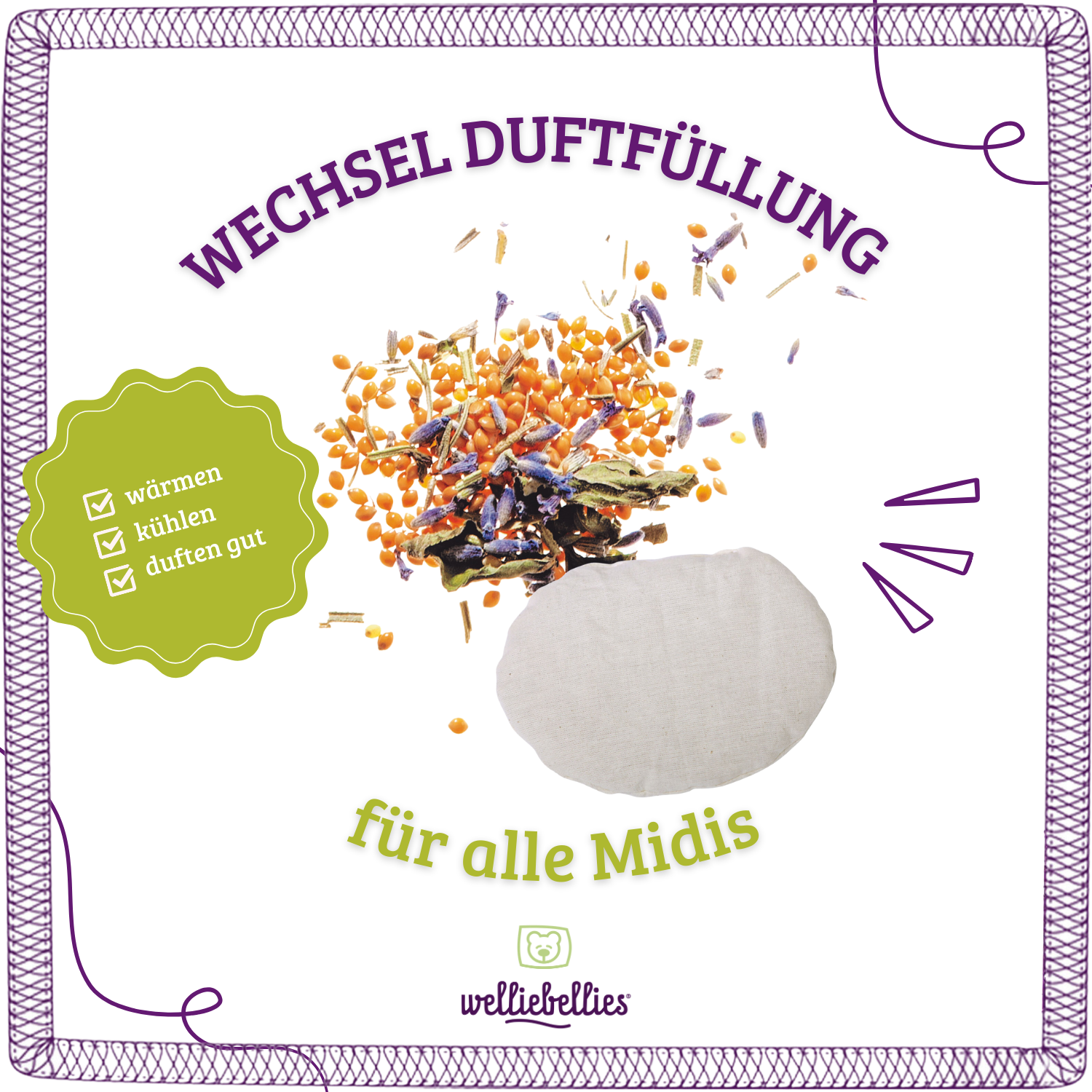 welliebellies® Duftfüllung midi Tiere