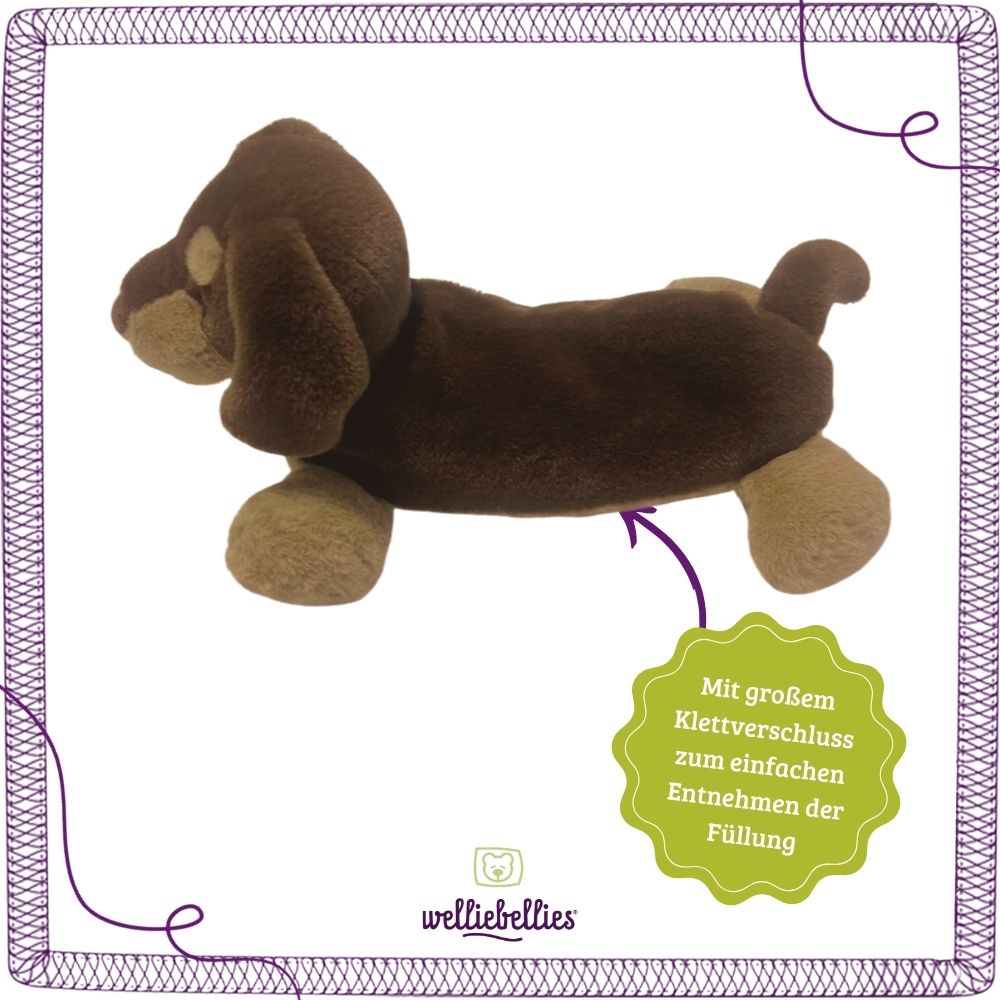 Dinosaur warming cuddly toy