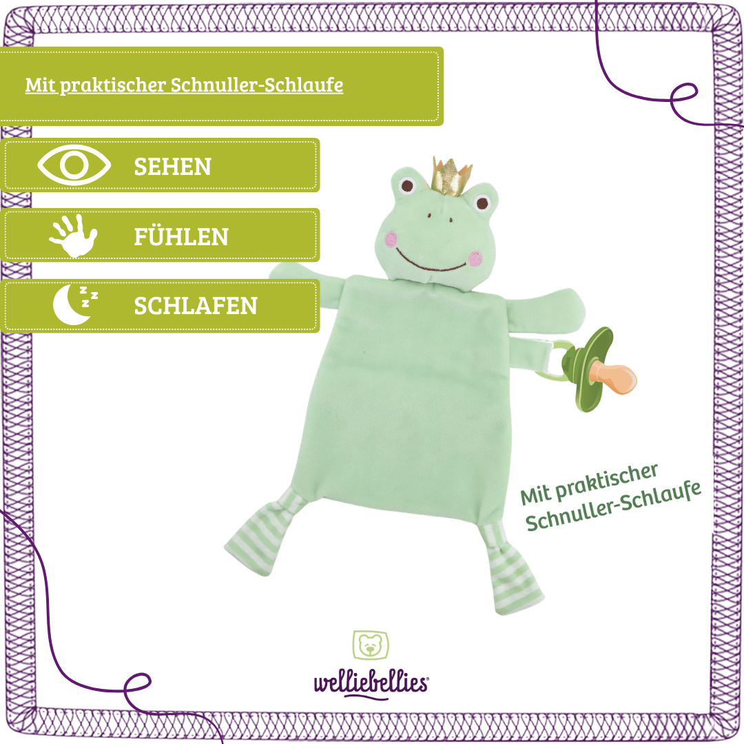 Frosch Wärmekuscheltier Schmusetuch