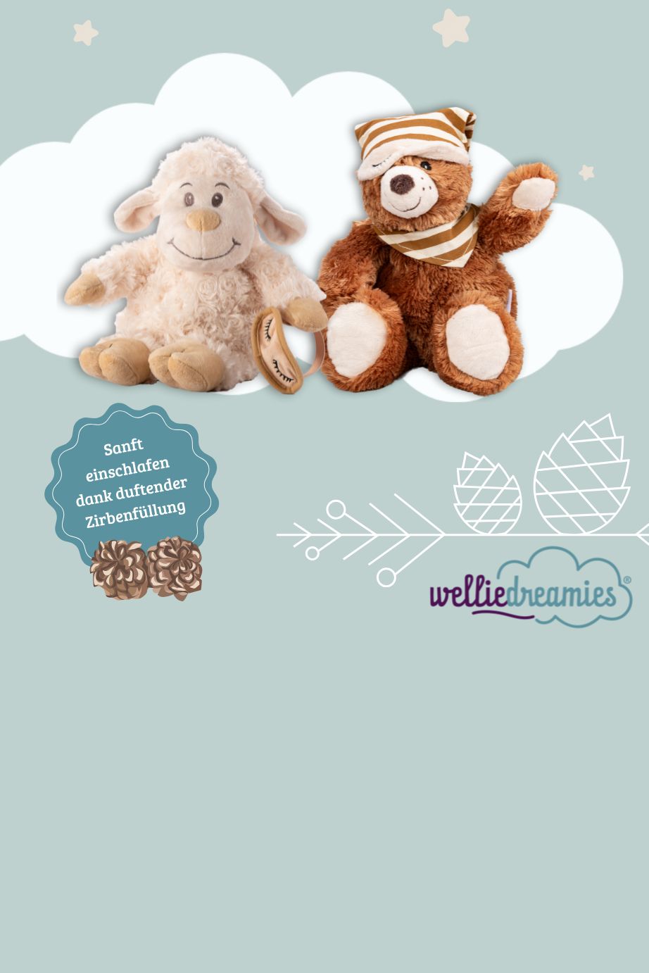 Zirbenkuscheltiere Pflegehinweise