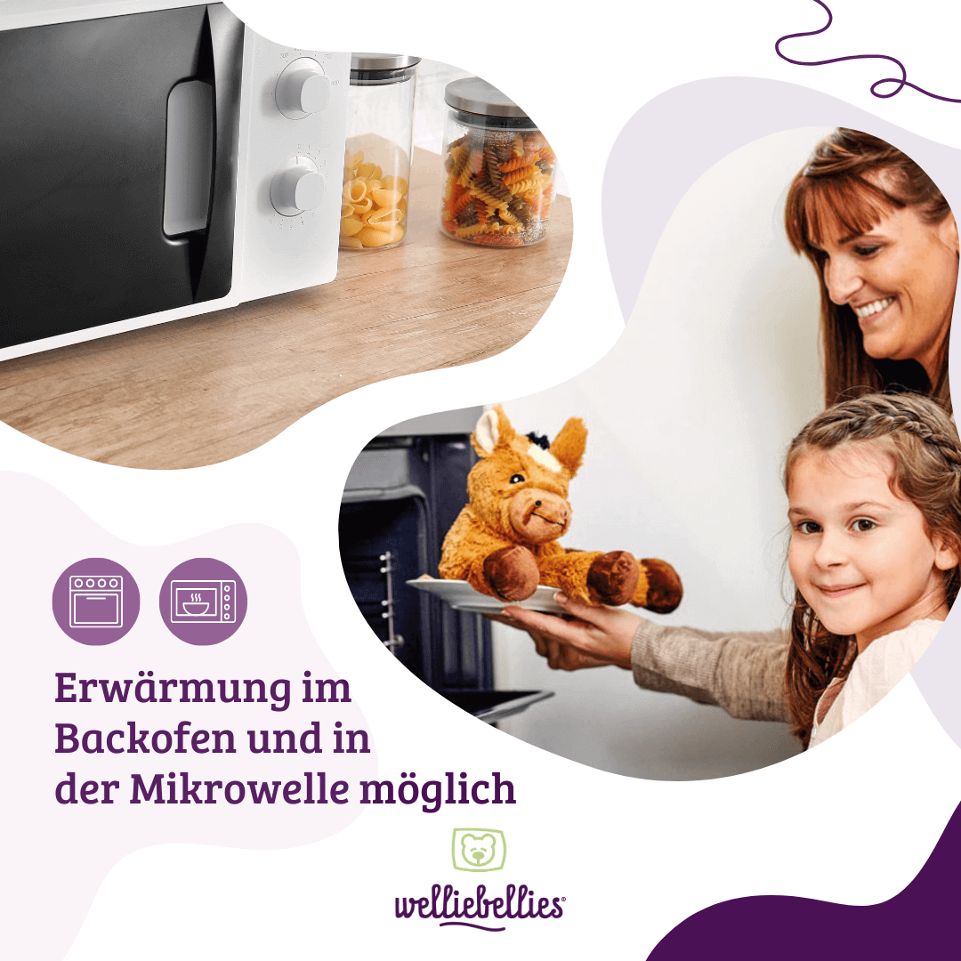 Wärmekissen für Backofen und Mikrowelle geeignet.