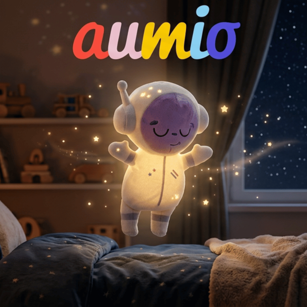 Aumionaut fliegt durch Kinderzimmer im Weltraum – Aumio App als Einschlafhilfe für Kinder