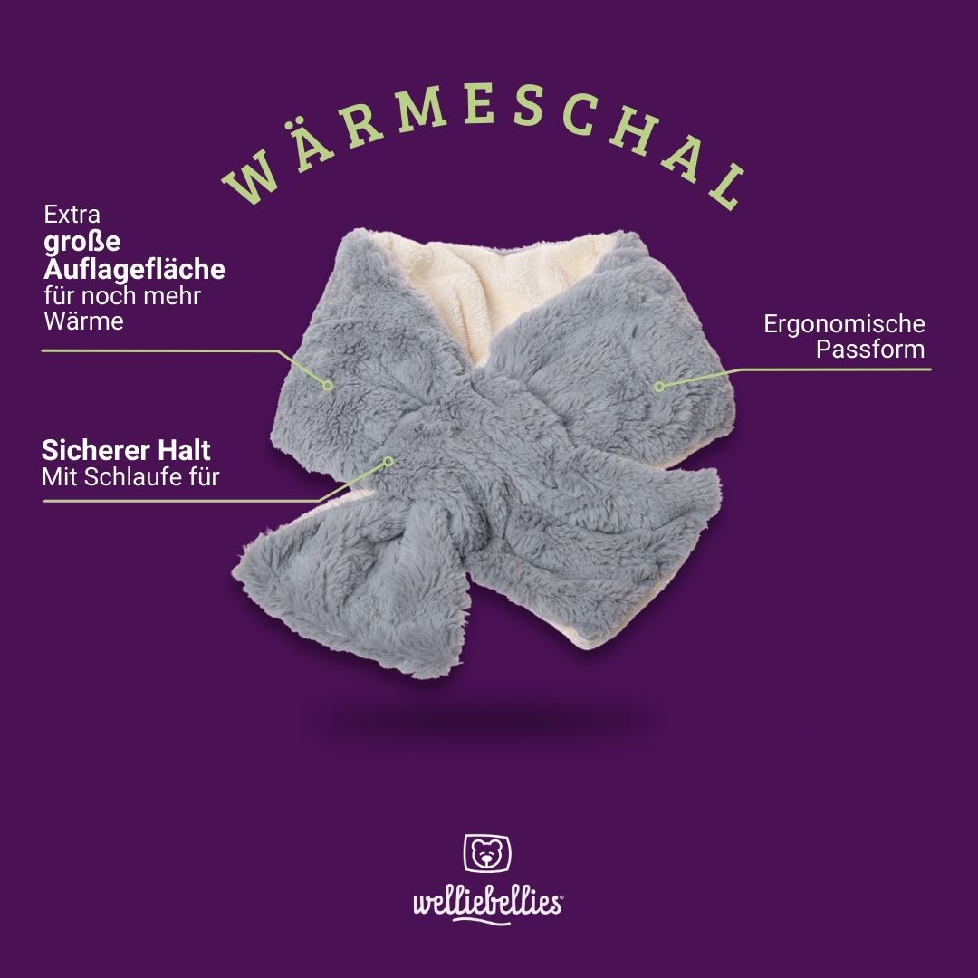 Plüsch Wärmeschal mit Bio-Hirse und Kräutern – Nackenwärmer