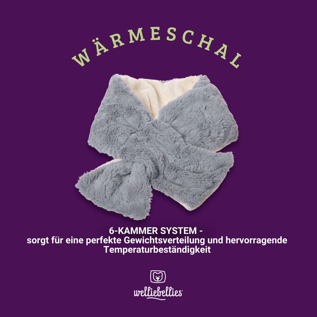 Plüsch Wärmeschal mit Bio-Hirse und Kräutern – Nackenwärmer