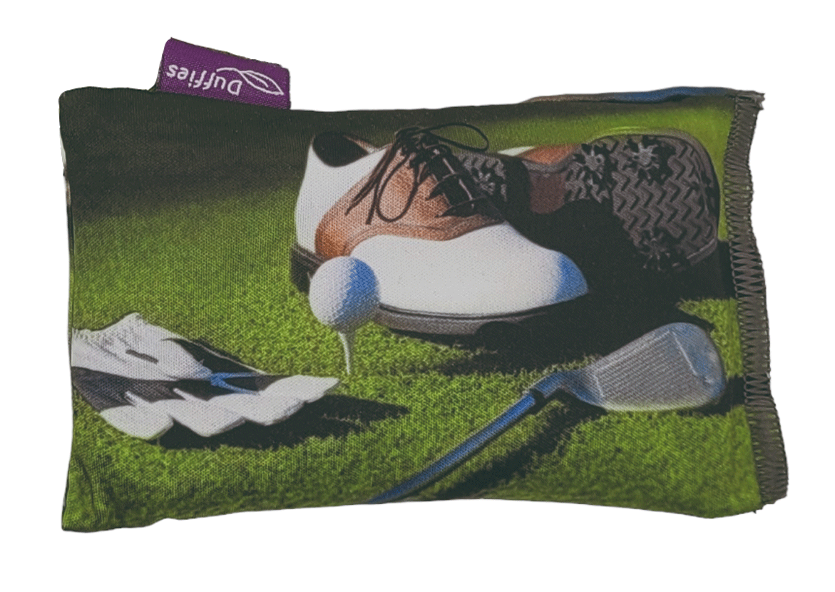 DUFFIES® Anti-Geruchs-Kissen für Schuhe und mehr... Motiv Golfschläger