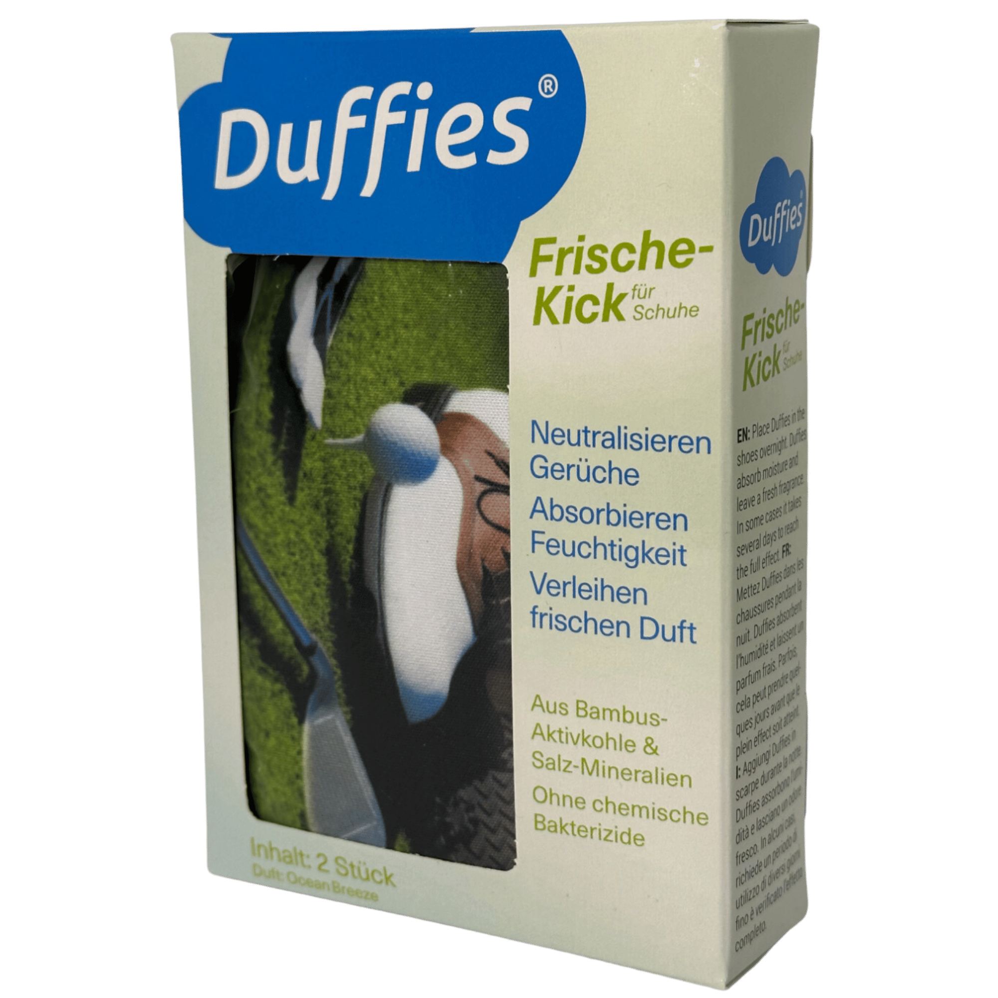 DUFFIES® Anti-Geruchs-Kissen für Schuhe und mehr... Motiv Golfschläger