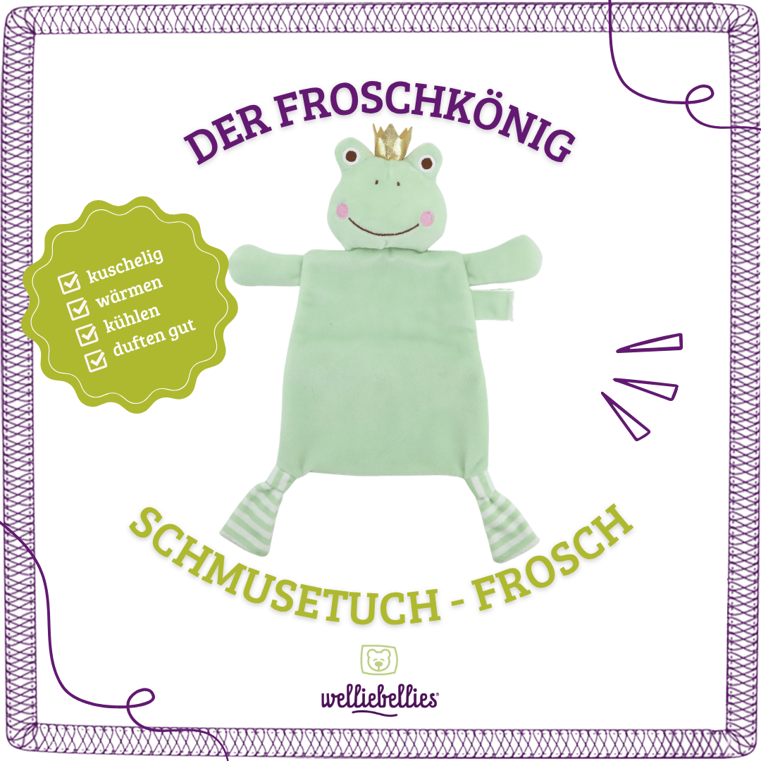 Frosch Wärmekuscheltier Schmusetuch