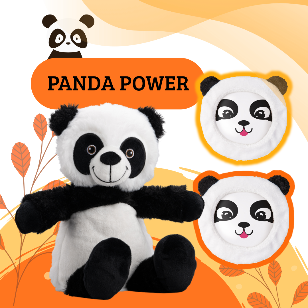 Panda Power Set - 1 Wärmekuscheltier und Kühlpads im Doppelpack