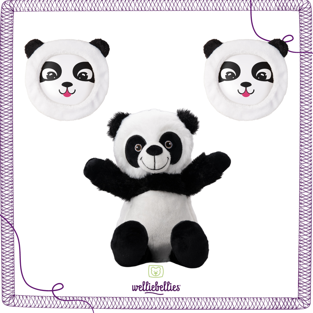 Panda Power Set - 1 Wärmekuscheltier und Kühlpads im Doppelpack