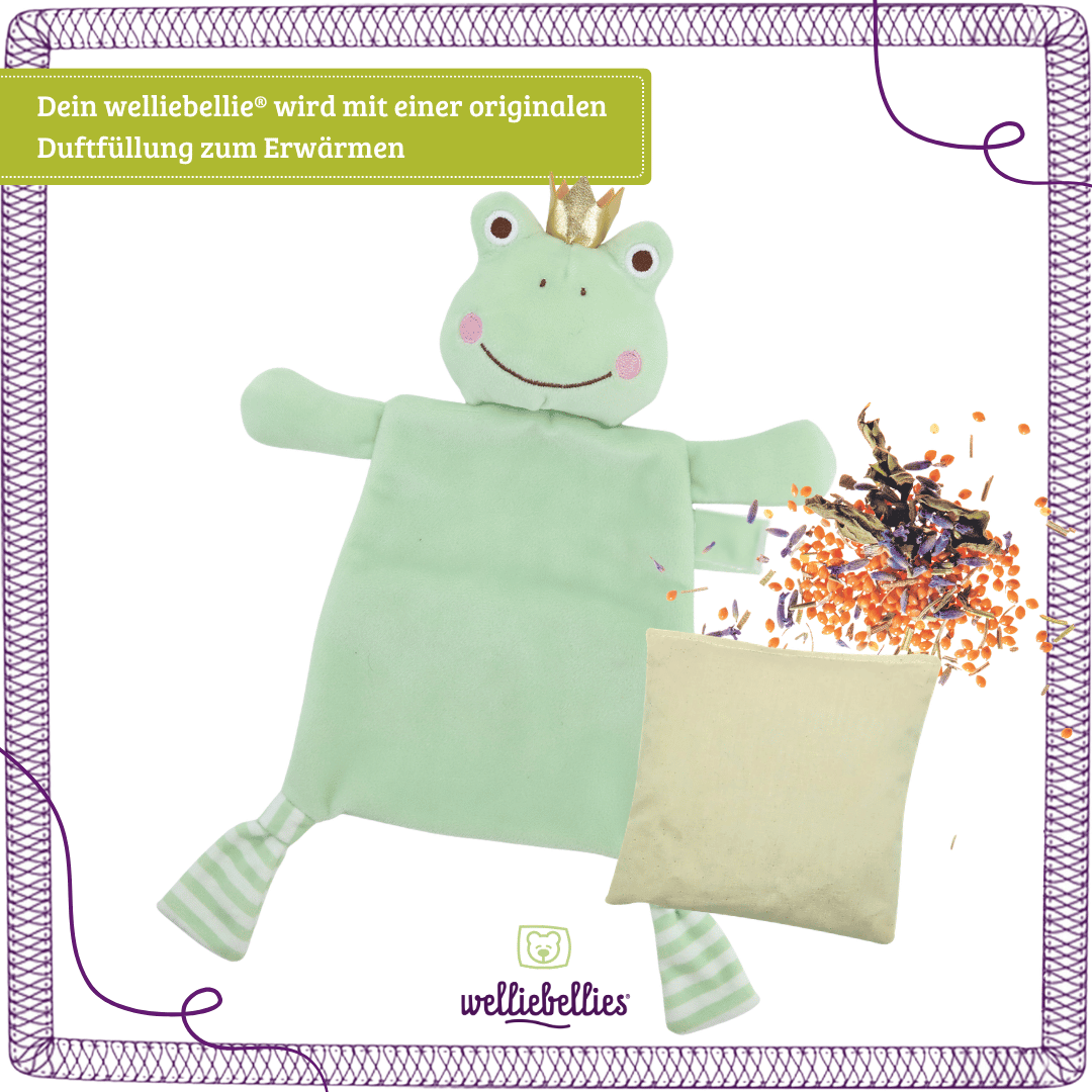Frosch Wärmekuscheltier Schmusetuch