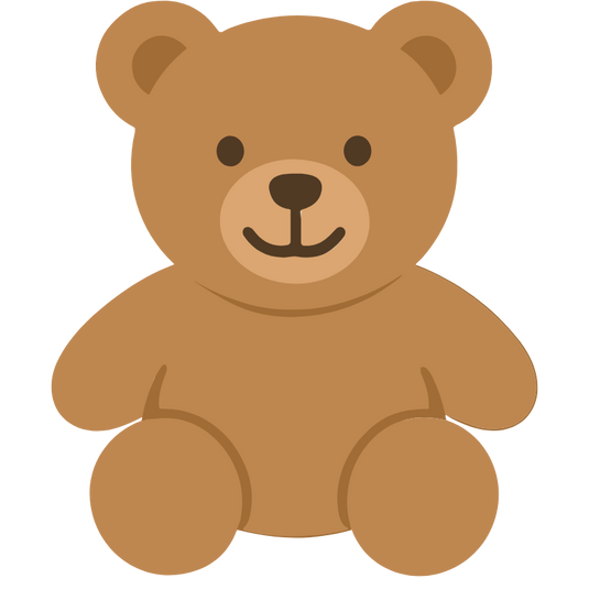 Zeichnung eines einfachen Kuscheltieren Bär, im Vergleich zu einem Wärmekissen Wärmekuscheltier von welliebellies