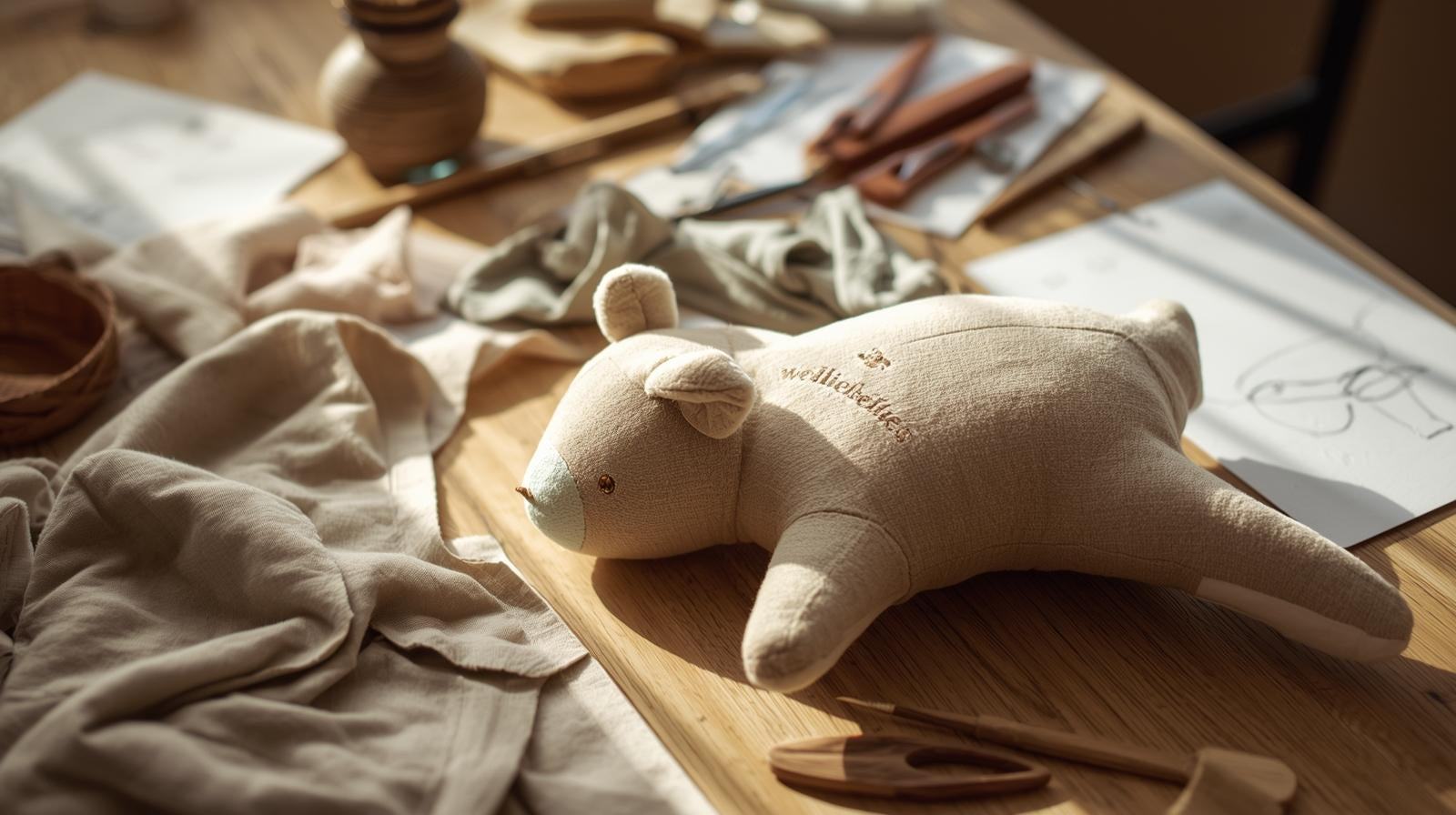 Wärmekuscheltier mit Firmenlogo – Sonderanfertigung made in Germany